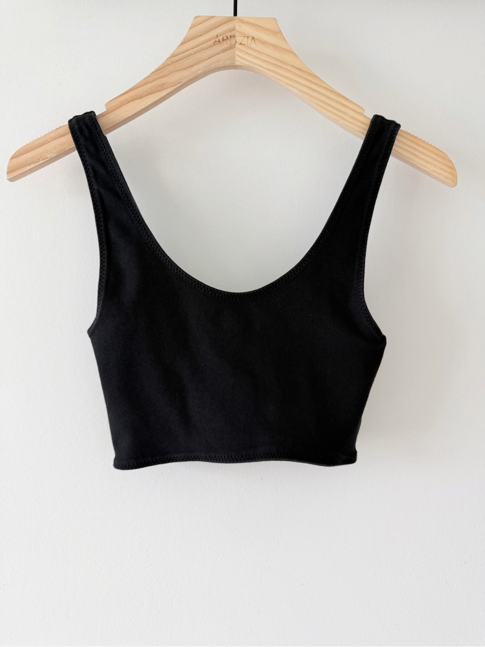 Aritzia Wilfred Free Shannon Cutout Crop Tank Top Black Size XS Y2K - Picture 6 of 9